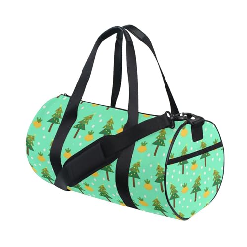 LI ZHI XIN Large Duffelbag Reisetasche Eimerform Handtasche/Schulter for Unisex Damen Herren Gym Reisen Schwimmen Weihnachtsbaum Cartoon Muster von LI ZHI XIN