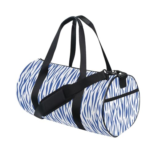 LI ZHI XIN Large Duffelbag Reisetasche Eimerform Handtasche/Schulter for Unisex Damen Herren Gym Reisen Schwimmen Zebra-Streifen-Muster von LI ZHI XIN