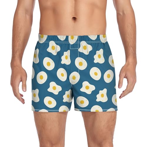LI ZHI XIN Männer Boxershorts,Herren Trunks Unterwäsche,Boxer Slips für Männer,Baumwolle Unterwäsche für Männer Ei-Muster von LI ZHI XIN