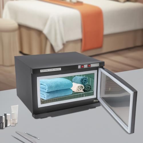 25L Handtuchwärmer, Handtuch Sterilisator, Towel Handtuch Wärmer mit Elektromagnetische Strahlung+Heizung (Schwarz) von LIAIZE