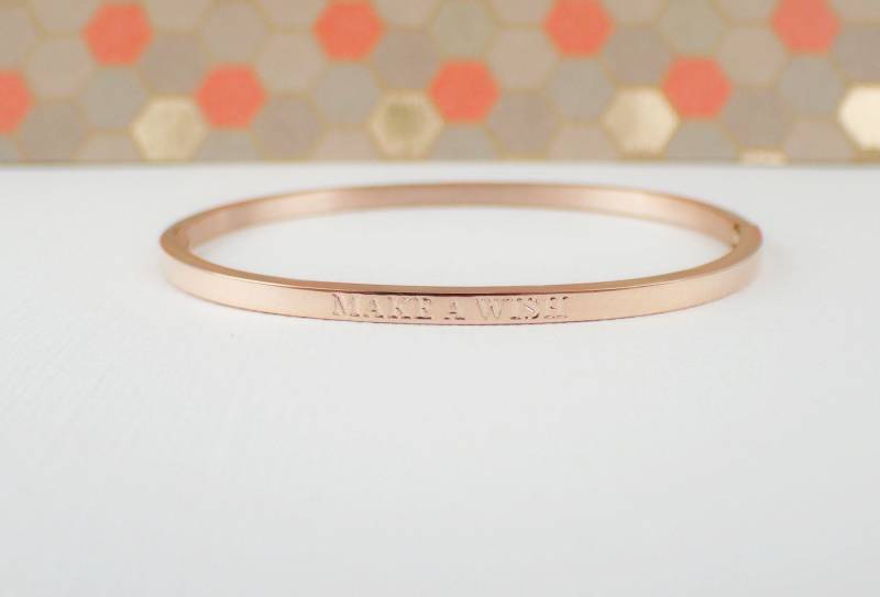 Armband Edelstahl Jonc A Message Farbe Gold Rosa Schmuck Phantasie Stahl Pink Stainless Steel Color Armband Edelstahl Jonc A Message Farbe Gold Rosa Schmuck Phantasie Stahl Pink Stainless Steel Color von LIANAfashionJewelry