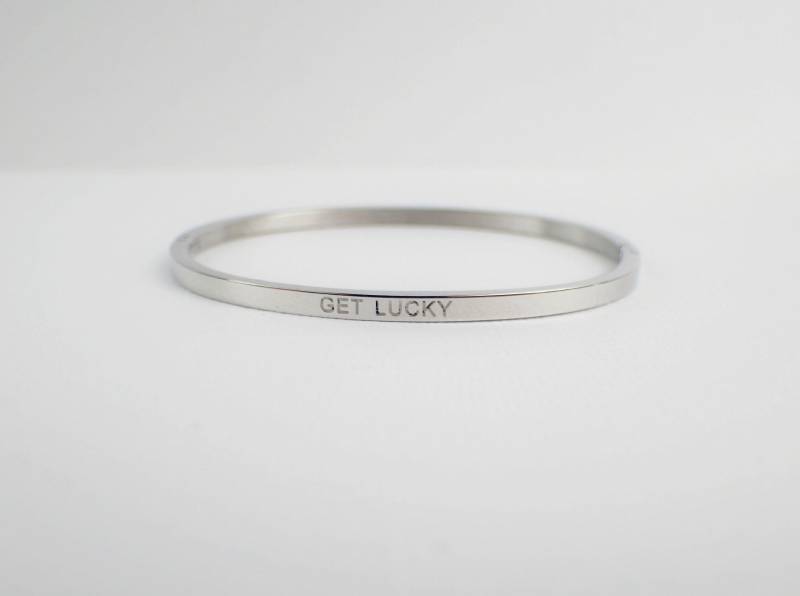 Armband Edelstahl Jonc A Message Farbe Silber Schmuck Phantasie Stahl Stainless Steel Silver Color Armband Edelstahl Jonc A Message Farbe Silber Schmuck Phantasie Stahl Stainless Steel Silver Color von LIANAfashionJewelry