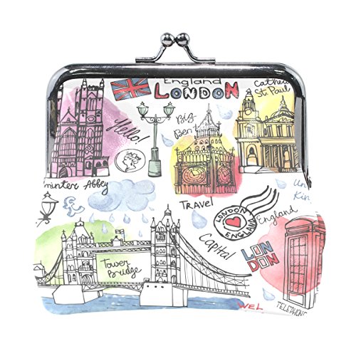 LIANCHENYI Mini-Geldbörse mit Aufschrift "Welcome England London", für Damen und Mädchen LIANCHENYI Mini-Geldbörse mit Aufschrift "Welcome England London", für Damen und Mädchen von LIANCHENYI