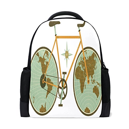 Lianchenyi Rucksack mit Fahrrad-Motiv von LIANCHENYI