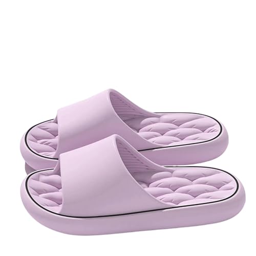 LIANDUN Sommerhausschuhe Super Leichte Weiche Hausschuhe Mode -Objektträger Eva Elastic Shoessin Tür Badezimmer Flip Flops-Lila-40-41 LIANDUN Sommerhausschuhe Super Leichte Weiche Hausschuhe Mode -Objektträger Eva Elastic Shoessin Tür Badezimmer Flip Flops-Lila-40-41 von LIANDUN