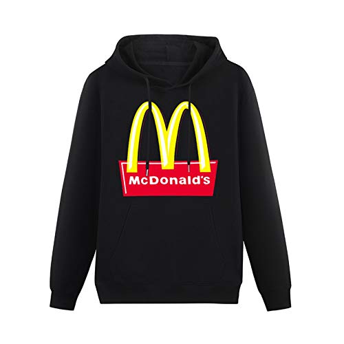 LIANFA Warm Sweatshirts Designed McDonalds Cotton Heavyweight Hooded Black S von LIANFA