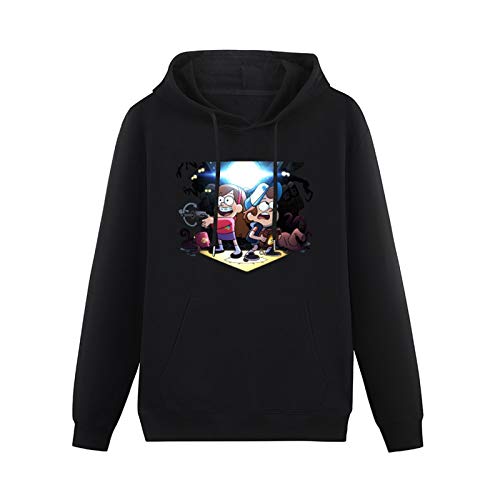 LIANFA Warm Sweatshirts Gravity Falls Exploration Heavyweight Hooded Black S von LIANFA