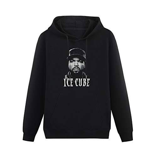 LIANFA Warm Sweatshirts Ice Cube Big Face Heavyweight Hooded Black L von LIANFA