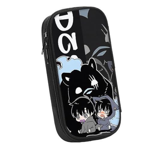 LIANGSHAN Doppelreißverschluss-Design, Comic-Figuren-Stifttasche mit Reißverschluss, Anime, Cartoon-Schreibwaren-Box, Stifteetui, große Kapazität, Schreibwarentasche, Studenten, tragbare Stifttasche von LIANGSHAN