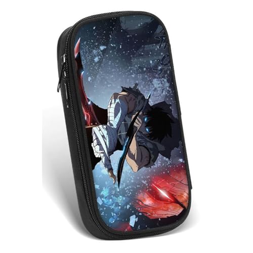 LIANGSHAN Doppelreißverschluss-Design, Comic-Figuren-Stifttasche mit Reißverschluss, Anime, Cartoon-Schreibwaren-Tasche, Stifteetui, große Kapazität, Schreibwaren-Tasche, Studenten, tragbare von LIANGSHAN