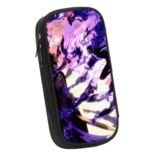 LIANGSHAN Doppelreißverschluss-Design, Comic-Figuren-Stifttasche mit Reißverschluss, Anime, Cartoon-Schreibwaren-Tasche, Stifteetui, große Kapazität, Schreibwaren-Tasche, Studenten, tragbare von LIANGSHAN