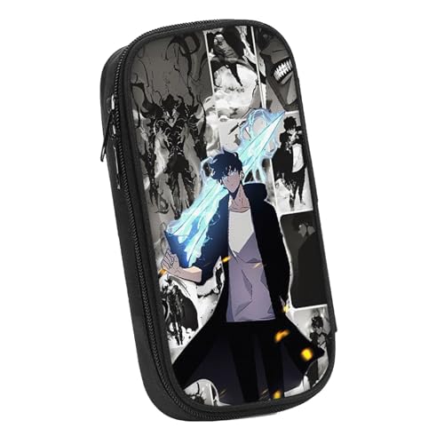 LIANGSHAN Doppelreißverschluss-Design, Comic-Figuren-Stifttasche mit Reißverschluss, Anime, Cartoon-Schreibwaren-Tasche, Stifteetui, große Kapazität, Schreibwaren-Tasche, Studenten, tragbare von LIANGSHAN