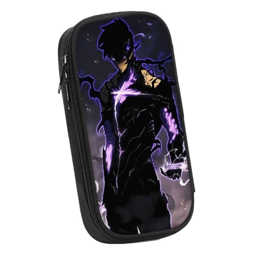 LIANGSHAN Doppelreißverschluss-Design, Comic-Figuren-Stifttasche mit Reißverschluss, Anime, Cartoon-Schreibwaren-Tasche, Stifteetui, große Kapazität, Schreibwaren-Tasche, Studenten, tragbare von LIANGSHAN