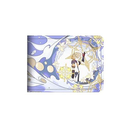 LIANGSHAN Funny Game Card Holder Führerschein PU Leder Hülle, Unisex Faltbare Kurze ID Card Case 4 Kartenfächer, B, Einheitsgröße, Casual von LIANGSHAN