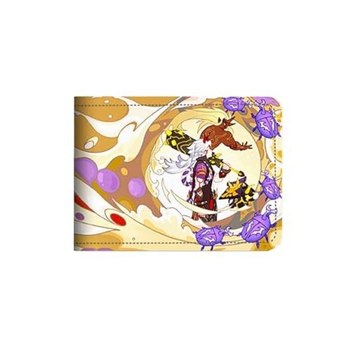 LIANGSHAN Funny Game Card Holder Führerschein PU Leder Hülle, Unisex Faltbare Kurze ID Card Case 4 Kartenfächer, C, Einheitsgröße, Casual von LIANGSHAN