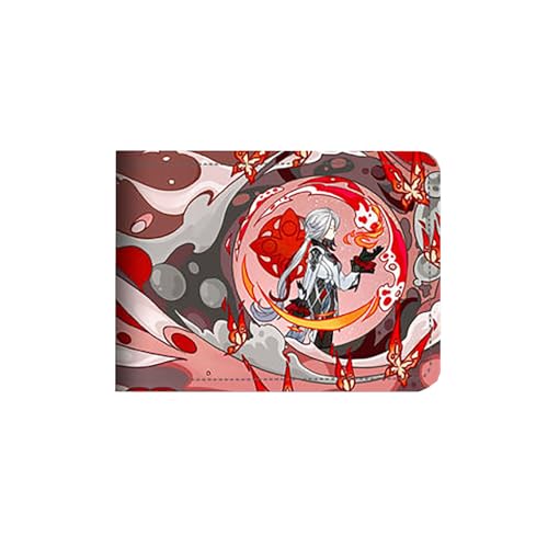 LIANGSHAN Funny Game Card Holder Führerschein PU Leder Hülle, Unisex Faltbare Kurze ID Card Case 4 Kartenfächer, I, Einheitsgröße, Casual von LIANGSHAN