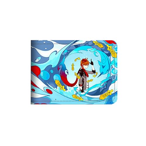 LIANGSHAN Funny Game Card Holder Führerschein PU Leder Hülle, Unisex Faltbare Kurze ID Card Case 4 Kartenfächer, e, Einheitsgröße, Casual von LIANGSHAN
