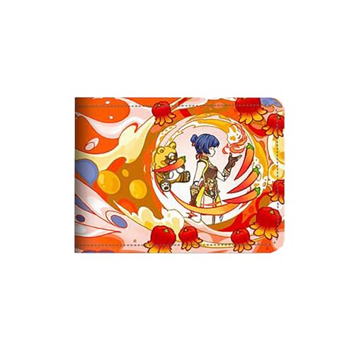 LIANGSHAN Funny Game Card Holder Führerschein PU Leder Hülle, Unisex Faltbare Kurze ID Card Case 4 Kartenfächer, h, Einheitsgröße, Casual von LIANGSHAN