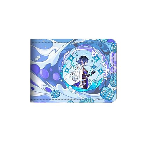 LIANGSHAN Funny Game Card Holder Führerschein PU Leder Hülle, Unisex Faltbare Kurze ID Kartenetui mit 4 Kartenfächern, D, Einheitsgröße, Casual von LIANGSHAN