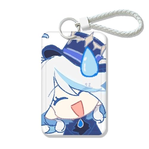 LIANGSHAN Game Card Holder Cartoon Keychain Decoration, Key Holder Scaramouche Key Chain Decoration Key Buckles Key Decoration Anime Accessories for Keys Bag Clothes, F, Einheitsgröße, Modern von LIANGSHAN