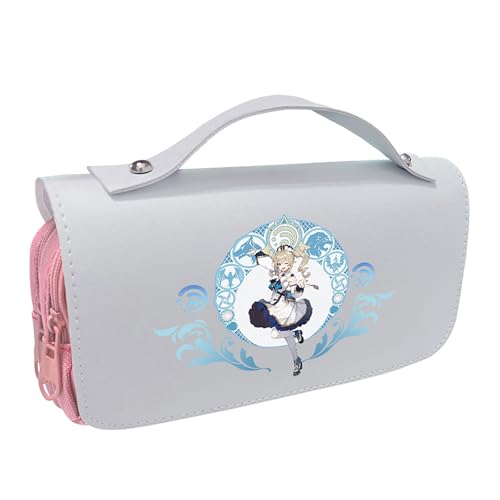 LIANGSHAN Lustiges Spiel Doppellagiges Federmäppchen mit Reißverschluss Anime, Cartoon-Schreibwaren-Box, Stifteetui, große Kapazität, Schreibwarentasche, Studenten, tragbare Stifttasche, Uni, e, von LIANGSHAN