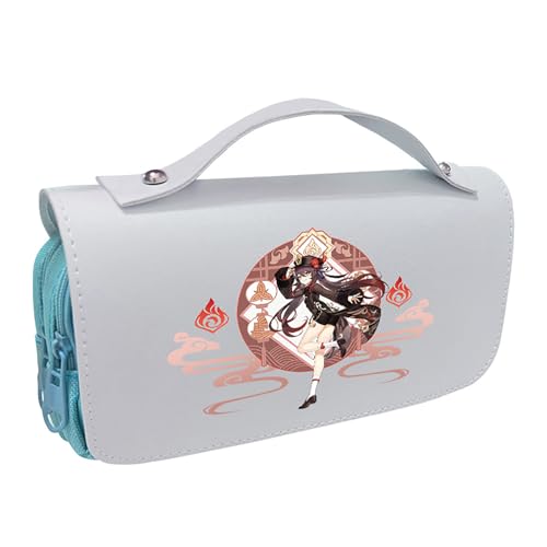 LIANGSHAN Lustiges Spiel-Federmäppchen mit Reißverschluss, Anime, Cartoon-Schreibwaren-Box, Federmäppchen, große Kapazität, Schreibwaren-Tasche, Studenten, tragbare Stifttasche, Uni, B, von LIANGSHAN