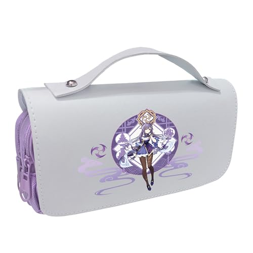 LIANGSHAN Lustiges Spiel-Federmäppchen mit Reißverschluss, Anime, Cartoon-Schreibwaren-Box, Stifteetui, große Kapazität, Schreibwaren-Tasche, Studenten, tragbare Stifttasche, Uni, C, Einheitsgröße, von LIANGSHAN