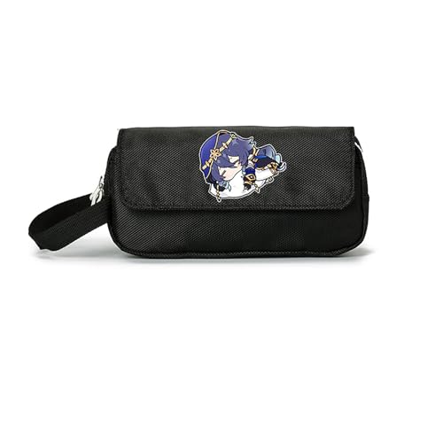 LIANGSHAN Lustiges Spiel-Federmäppchen mit Reißverschluss, Anime, Cartoon-Schreibwaren-Box, Stifteetui, große Kapazität, Schreibwaren-Tasche, Studenten, tragbare Stifttasche, Uni-Federmäppchen, F, von LIANGSHAN