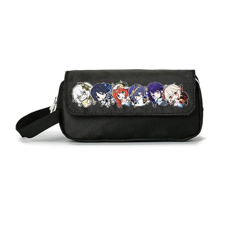 LIANGSHAN Lustiges Spiel-Federmäppchen mit Reißverschluss, Anime, Cartoon-Schreibwaren-Box, Stifteetui, große Kapazität, Schreibwaren-Tasche, Studenten, tragbare Stifttasche, Uni-Federmäppchen, a, von LIANGSHAN