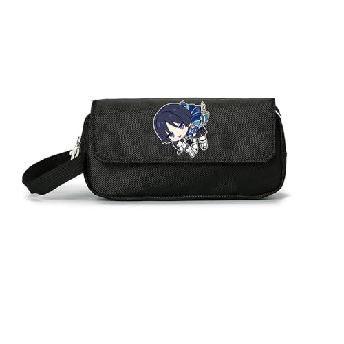LIANGSHAN Lustiges Spiel-Federmäppchen mit Reißverschluss, Anime, Cartoon-Schreibwaren-Box, Stifteetui, große Kapazität, Schreibwaren-Tasche, Studenten, tragbare Stifttasche, Uni-Federmäppchen, e, von LIANGSHAN