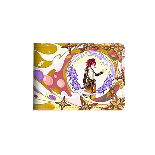 LIANGSHAN Lustiges Spiel Kartenhalter Führerschein PU Leder Hülle mit 4 Kartenfächern, Unisex Faltbar Kurz Ausweishülle, F, Einheitsgröße, Casual von LIANGSHAN