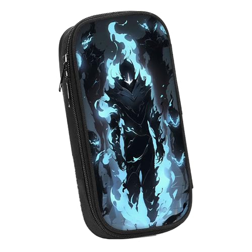 LIANGSHAN Stifttasche mit Comic-Charakteren und doppeltem Reißverschluss, Anime, Cartoon-Schreibwaren-Tasche, Stifteetui, große Kapazität, Schreibwaren-Tasche, Studenten, tragbare Stifttasche, Uni von LIANGSHAN