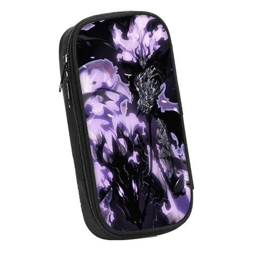 LIANGSHAN Stifttasche mit Comic-Charakteren und doppeltem Reißverschluss, Anime, Cartoon-Schreibwaren-Tasche, Stifteetui, große Kapazität, Schreibwaren-Tasche, Studenten, tragbare Stifttasche, Uni von LIANGSHAN