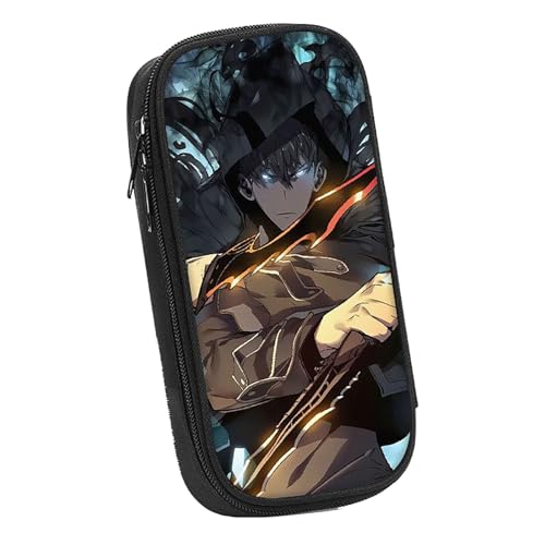 LIANGSHAN Stifttasche mit Comic-Charakteren und doppeltem Reißverschluss, Anime, Cartoon-Schreibwaren-Tasche, Stifteetui, große Kapazität, Schreibwaren-Tasche, Studenten, tragbare Stifttasche, Uni von LIANGSHAN