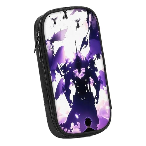 LIANGSHAN Stifttasche mit Comic-Charakteren und doppeltem Reißverschluss, Anime, Cartoon-Schreibwaren-Tasche, Stifteetui, große Kapazität, Schreibwaren-Tasche, Studenten, tragbare Stifttasche, Uni von LIANGSHAN