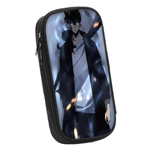 LIANGSHAN Stifttasche mit Comic-Charakteren und doppeltem Reißverschluss, Anime, Cartoon-Schreibwaren-Tasche, Stifteetui, große Kapazität, Schreibwaren-Tasche, Studenten, tragbare Stifttasche, Uni von LIANGSHAN
