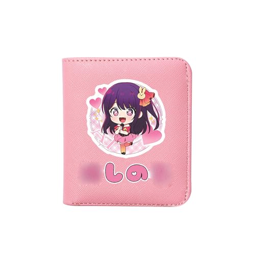 LIANGSHAN Unisex Anime Kartenetui, Hoshino Ai Print PU Leder Kartenetui, Anime Cartoon Teenager Cion Geldbörse, F, Einheitsgröße von LIANGSHAN