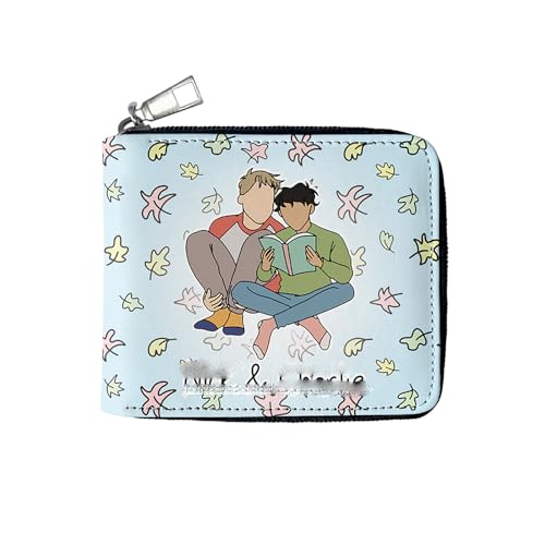 LIANGSHAN Unisex-Geldbörse, Cartoon-Druck, PU-Leder, Geldbörse für Herren und Damen, Leder, doppelt gefaltet, kurze Geldbörse, Anime, Cartoon, Teenager, C, Einheitsgröße von LIANGSHAN