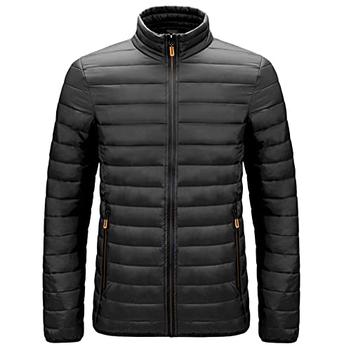 Herren Leicht Steppjacke Warm Übergangsjacke Daunenjacke Herren Leicht Ohne Kapuze Übergangs Jacke Wattiert Military Jacke Warm Übergrößen Jacke Camping Outdoor Outdoor Daunenjacken Für Herren von LIANGTUOHAI