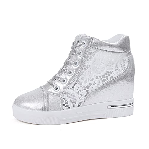 LIANGTUOHAI Atmungsaktiv Sneaker Damen Flache Shoes Sommer Lässige Sportschuhe Mesh Hohle Arbeitsschuhe Wanderhalbschuhe rutschfeste Leicht Halbschuhe Low-Top Schuhe Bequeme Leistungsstarke Sneakers von LIANGTUOHAI