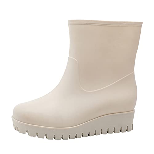 LIANGTUOHAI Gummistiefel Damen Wasserdicht Ankle Stiefel Regenstiefeletten Weitschaft Chelsea Boots Außenbereich Rutschfeste Regenschuhe Gummi Stiefel Frauen Kurz Stiefeletten LIANGTUOHAI Gummistiefel Damen Wasserdicht Ankle Stiefel Regenstiefeletten Weitschaft Chelsea Boots Außenbereich Rutschfeste Regenschuhe Gummi Stiefel Frauen Kurz Stiefeletten von LIANGTUOHAI