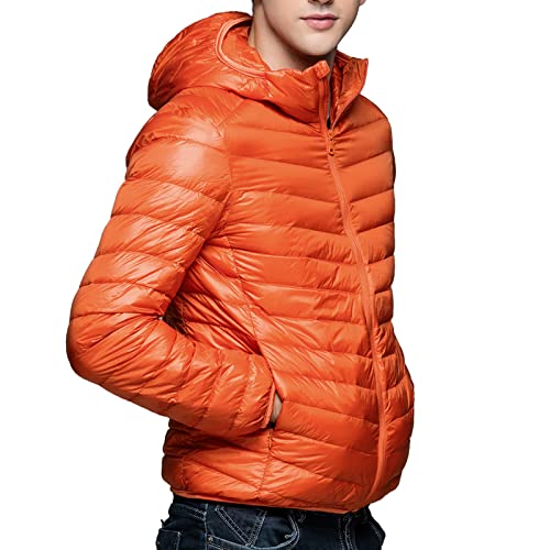 LIANGTUOHAI Herren Winterjacke Herbst Outdoorjacke Wattiert Kapuzenmantel Softshell Mit Kapuze Pufferjacke Vintage Isolierter Daunenjacken Wanderungen Warm Winterjacke Outdoor Daunenjacken Für Herren von LIANGTUOHAI