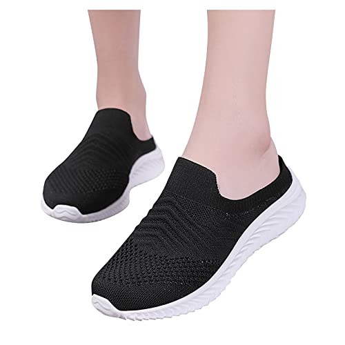 LIANGTUOHAI Orthopädische Schuhe Damen Atmungsaktive Schlupfschuhe Hinten Offen Luftkissen Hallux Valgus Schuhe Slip on Sneakers Sale Hausschuhe Vintage Sneaker Fitness Outdoor Fitness Freizeitschuhe von LIANGTUOHAI