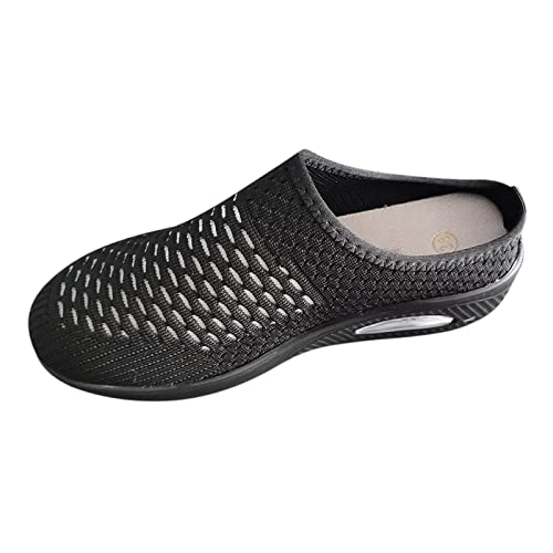 LIANGTUOHAI Slip on Sneakers Damen Atmungsaktive Sportschuhe Air Cushion Hausschuhe Hinten Offen Slip on Turnschuhe Vintage Bequeme Schuhe Orthopedic Sneakers Sommer Sneaker Für Jogging Walking von LIANGTUOHAI