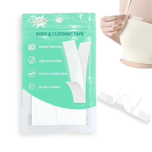 LIANRISES 180 Stück Fashion Body Tape Doppelseitig, Doppelseitiges Klebeband Kleidung Klebestreifen, Klamotten Kleber Auf Haut, Transparent für Alle Stoffarten von LIANRISES