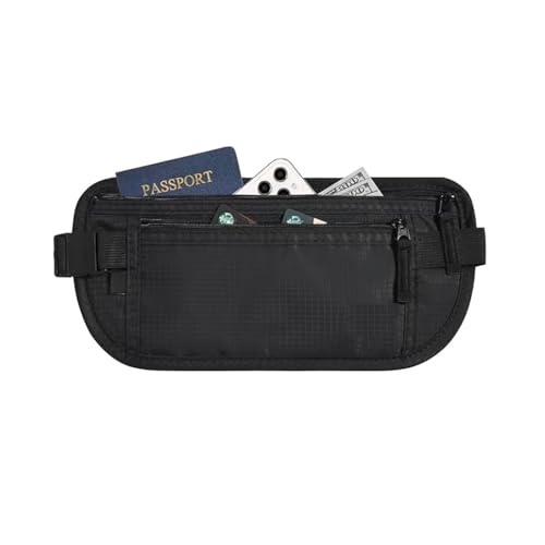 LIANRISES GeldgüRtel Bauchtasche GüRteltaschen Anti Diebstahl Tasche Damen Hip Bag Damen GeldgüRtel Herren Lauftasche Jogging RFID Blocker Verstecke für Wertsachen von LIANRISES