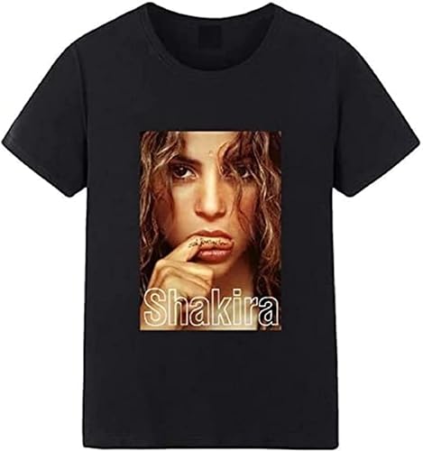 ADGS Mans Unique Cotton Short Sleeves O Neck Mens t Shirts Shakira Fixation Mens t Shirts T-Shirts & Hemden(Medium) von LIAO1999X