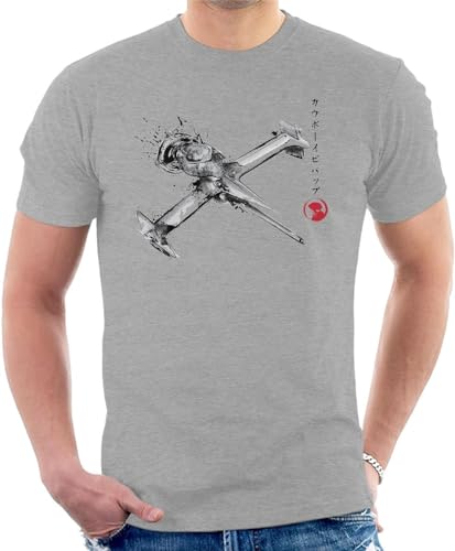 Cowboy Bebop Mono Racer Sumi E Men's T-Shirt T-Shirts & Hemden(Large) von LIAO1999X