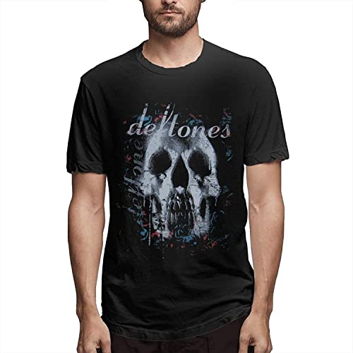 D-Efto-NES 'Skull' Men's Round Neck T-Shirt Short Sleeve Top Pure Cotton T-Shirt Pullover T-Shirts & Hemden(Medium) von LIAO1999X