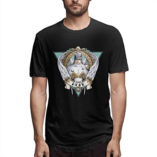Digimon Adventure Angemon T Shirt Mens Summer Casual Printed O-Neck Short Sleeves Tshirt T-Shirts & Hemden(XX-Large) von LIAO1999X
